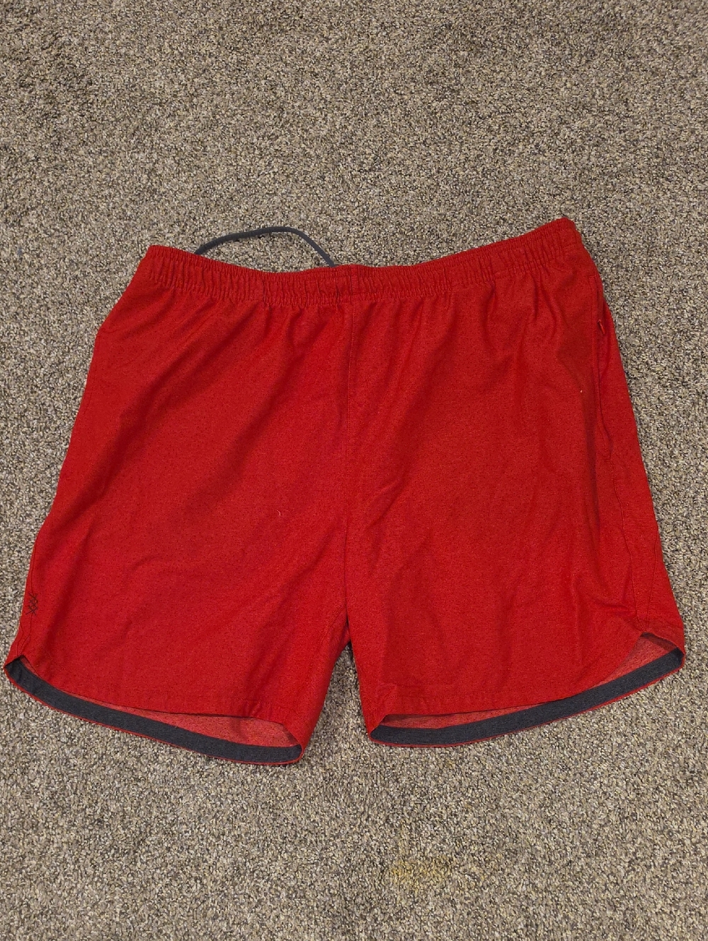 RHONE Red Men's Athletic Training Shorts